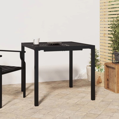 vidaXL Градинска маса антрацит 80x80x72 cм стомана (362743)