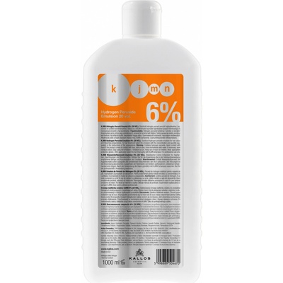 Kallos KJMN 6% 20Vol Hydrogen Peroxide Emulsion krémový peroxid vodíkov 1000 ml