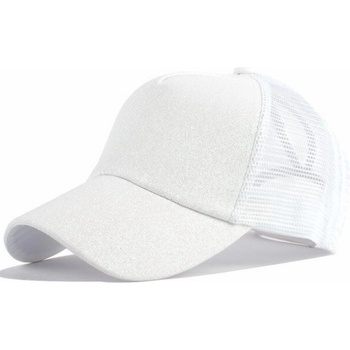 HARAHU Блестящо Шапка с козирка - Бяло kp18897 (18897)