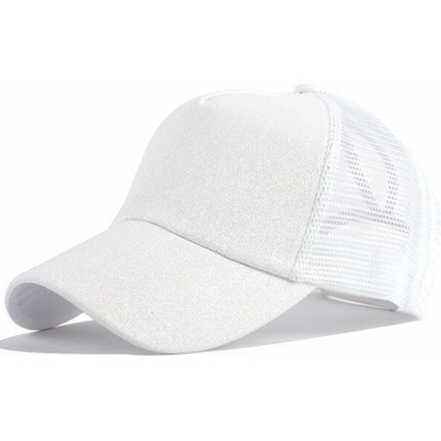 HARAHU Блестящо Шапка с козирка - Бяло kp18897 (18897)