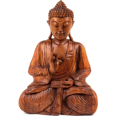 Buddha Vitarka Mudra 40 cm - dřevořezba