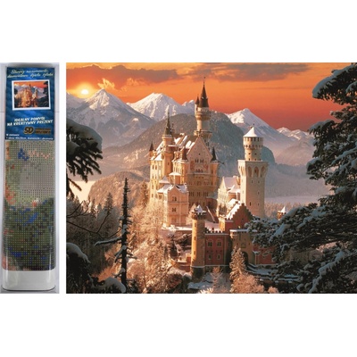 Norimpex Diamantové malování Neuschwanstein v zimě 30 x 40 cm – Sleviste.cz
