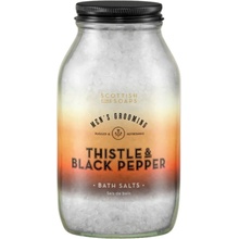 SCOTTISH FINE SOAPS Soľ do kúpeľa pre mužov Thistle & Black Pepper 500 g