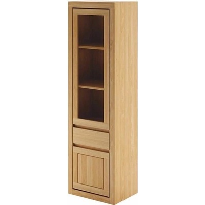 Drewmax KW301 dřevěná skříň knihovna z dubu