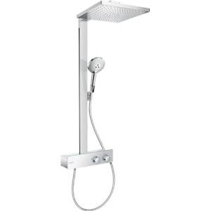Hansgrohe Raindance E - Душ комплект с термостат, 30x30 см, матово бяло 27361700 (27361700)