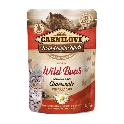Carnilove Cat Pouch Wild Boar with Chamomile 85 g