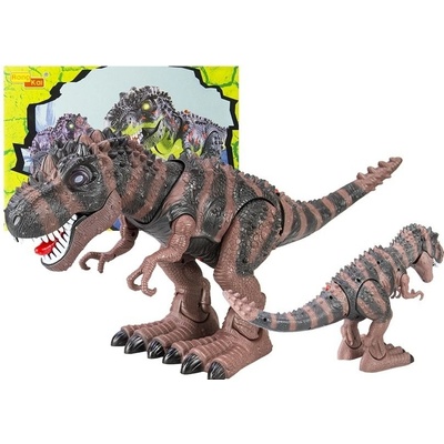 Mamido Dinosaurus Tyranosaurus Rex na batérie hnedý