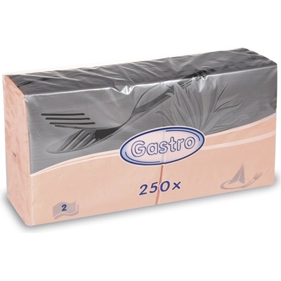 Gastro 86904 servítky 2V apricot 250ks 33x33cm