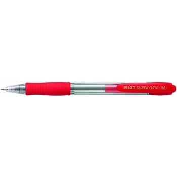 Pilot Химикалка, 0, 22 мм, с бутон, PILOT "Super Grip", червена BPGP-10R-F-R (BPGP-10R-F-R)
