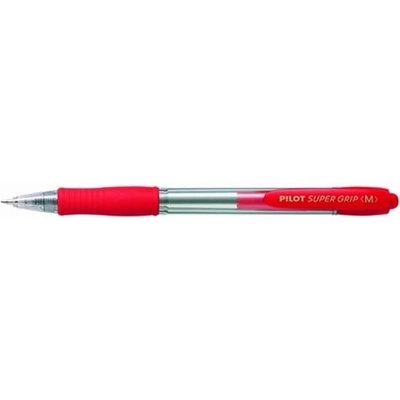 Pilot Химикалка, 0, 22 мм, с бутон, PILOT "Super Grip", червена BPGP-10R-F-R (BPGP-10R-F-R)