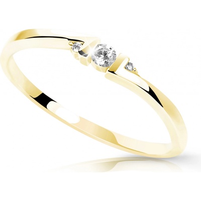 Cutie Jewellery gold Zásnubní prsten Z6714 3053 ze zlata se zirkony Žlutá