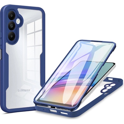 Techsuit Калъф за Samsung Galaxy A25 5G + Протектор - ColorVerse 360 Series - Син