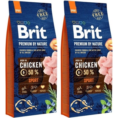 Brit Premium By Nature Sport Chicken 2 x 15 kg