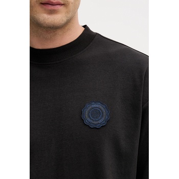 BOSS Orange Тениска BOSS Orange Te_Varsity в черно с изчистен дизайн 50556013 (50556013)