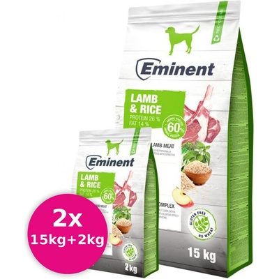Eminent Lamb & Rice High Premium 2 x 17 kg