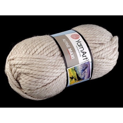 Prima-obchod Pletací příze Alpine maxi 250 g, barva 1 (665) ecru