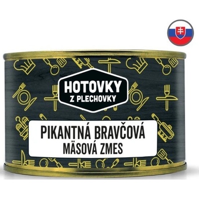 Hotovky z plechovky Pikantní vepřová masová směs 400 g