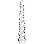 SuperLove Glass Perfect Beads Dildo Clear