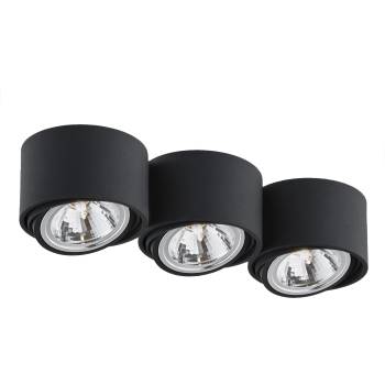 Kaspa Таванна лампа Lumos тройна черна (70256302)