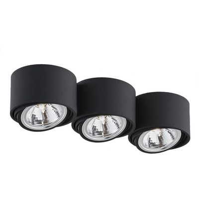 Kaspa Таванна лампа Lumos тройна черна (70256302)