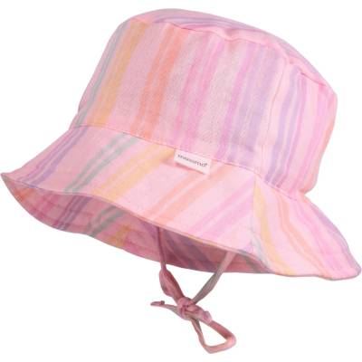 maximo Детска шапка maximo Kid's Mini Hut Band Musselin Futter Hat - Zartrosa / Streifen - размер 53 cm (904-4137-1111)