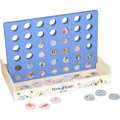 Orange Tree Toys Дървена настолна игра, 4 подред, Peter Rabbit (OTT26225)
