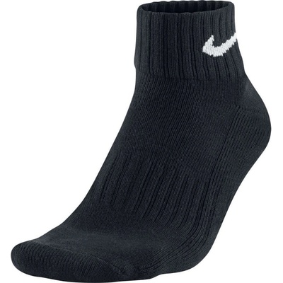 Nike 3PPK VALUE COTTON QUARTER SX4926001 černá – Zboží Mobilmania