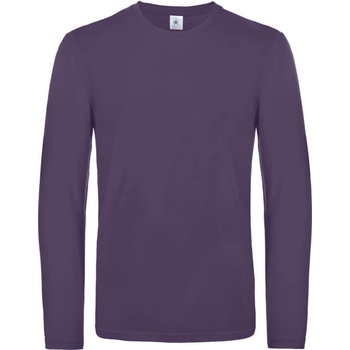 B&C tričko E190 LSL Purpurová urban