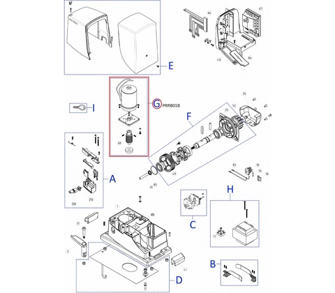 PRRB01B kit motoru pro RB600