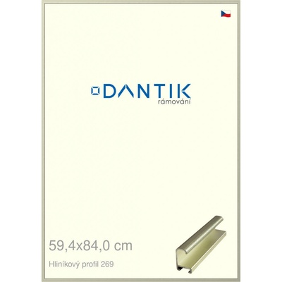 DANTIK rám na obraz 59,4x84 Šedá Pyrit broušená