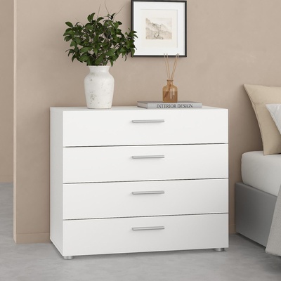 Скрин Pepe с 4 чекмеджета Бял