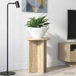vidaXL Стойка за растения 2 бр. Дъб сонома Ø29, 5 x 40 см (899737)