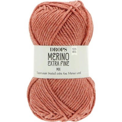 Drops Merino Extra Fine MIX 45 tehlová