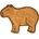 Sass & Belle Кафяв памучен детски килим 52x68 cm Capybara - Sass & Belle (QUIN070)