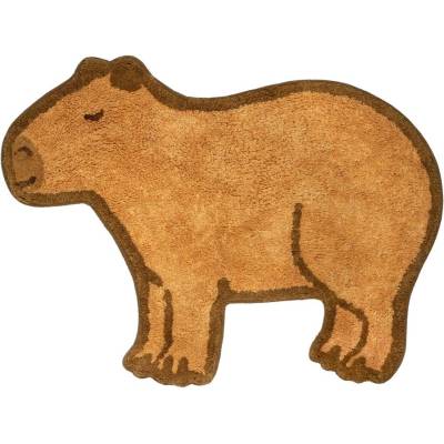 Sass & Belle Кафяв памучен детски килим 52x68 cm Capybara - Sass & Belle (QUIN070)