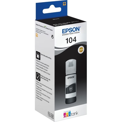 Atrament Epson 104 Black - originálny