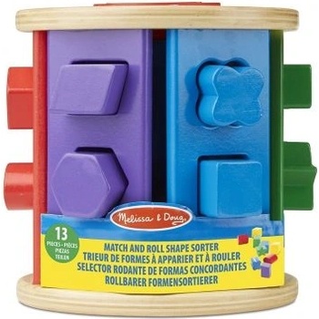 Melissa & Doug - Дървен сортер с форми - Ролка (19041)