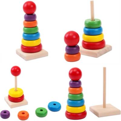 Armtoys БЕБЕШКА ДЪРВЕНА ПИРАМИДА 8 ЧАСТИ