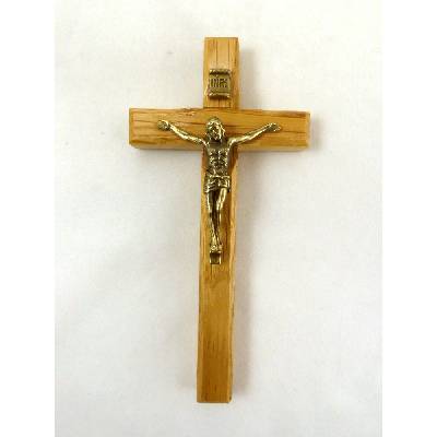 Kríž: drevený - svetlý, 14 cm - 603