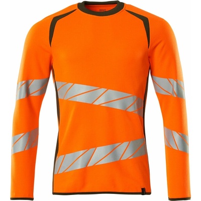 Mascot Accelerate Safe 19084-781 reflexné tričko s dlhým rukávom oranžová / machovo zelená