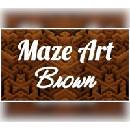 Maze Art: Brown