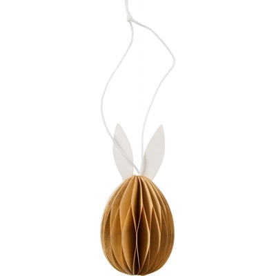 IB LAURSEN Závesná veľkonočná dekorácia Bunny Brown 7 cm