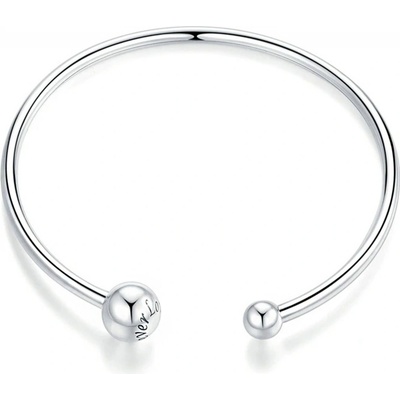 P&J Jewellery stříbrný náramek koule s nápisem Láska navždy UNISBR10