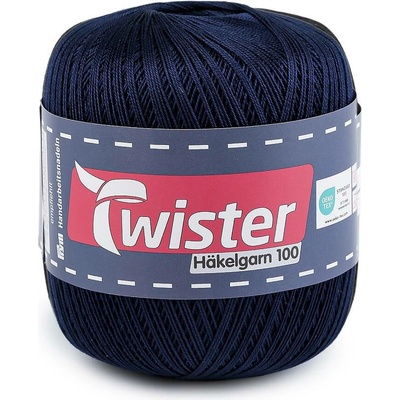 Bavlněná příze háčkovací Häkelgarn 100 g Varianta: 12 (059) modrá tmavá, Balení: 1 ks 60554/156575/280941