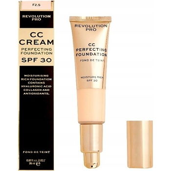 Revolution Multifunkční make-up pro suchou až kombinovanou pleť SPF30 CC Cream Perfecting Foundation F2.5 26 ml