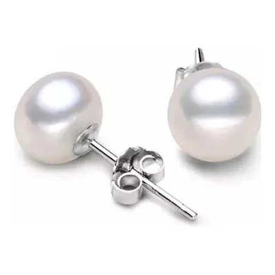 Majya stříbrné náušnice IVONA Sladkovodní perla 10468