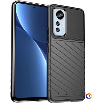Xiaomi 12 Lite 5G Удароустойчив Twill Texture Калъф и Протектор
