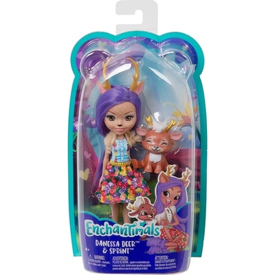 Enchantimals Кукличка с животинче Enchantimals - Danessa Deer & Sprint (MTDVH87_FXM75)