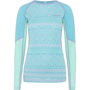 Kari Traa Дамско мериносово термобельо Kari Traa Women's Malia L/S Merino base layer - Blue Lagoon - размер XL (115-2343-0615)