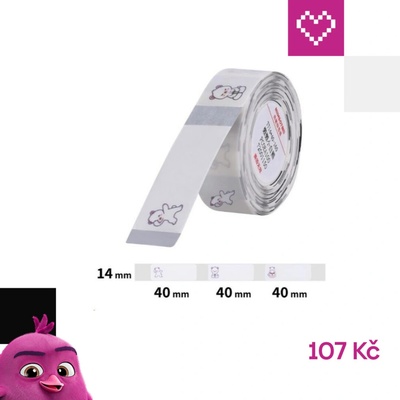 Niimbot štítky T 14x40mm 160ks Medvídě pro D11, D11-M, D110, D110-H